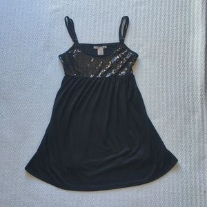 Women’s Black Sequin Tank Top